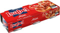 A 3-pack of Isabel Atún Con Tomate canned fish in a red cardboard multipack box with product imagery of tuna pizza on a white background.