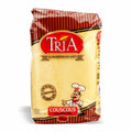  Tria Couscous Calibre Fin, featuring its signature red and beige packaging with a cartoon chef illustration, set against a plain white background.