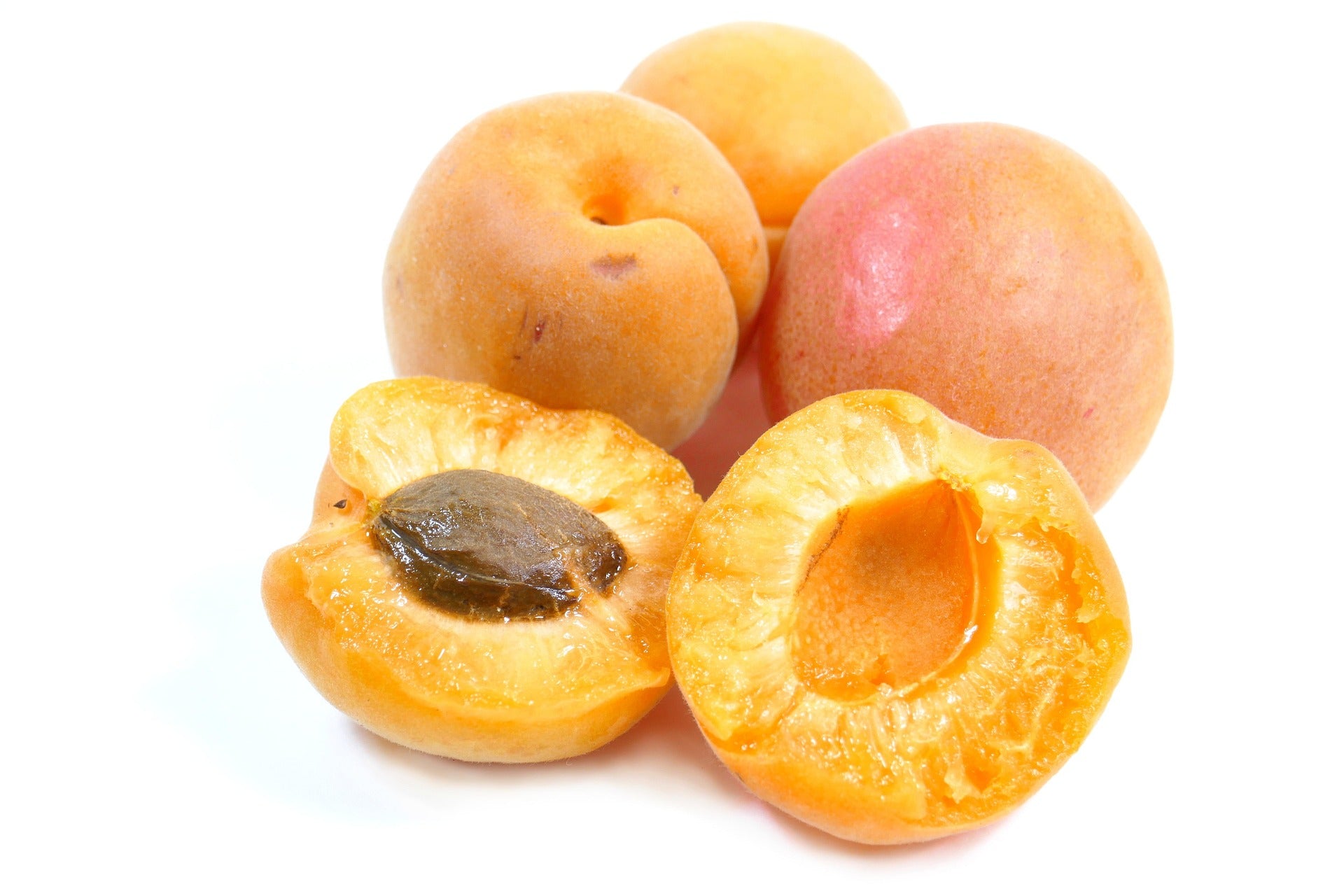 peaches halved